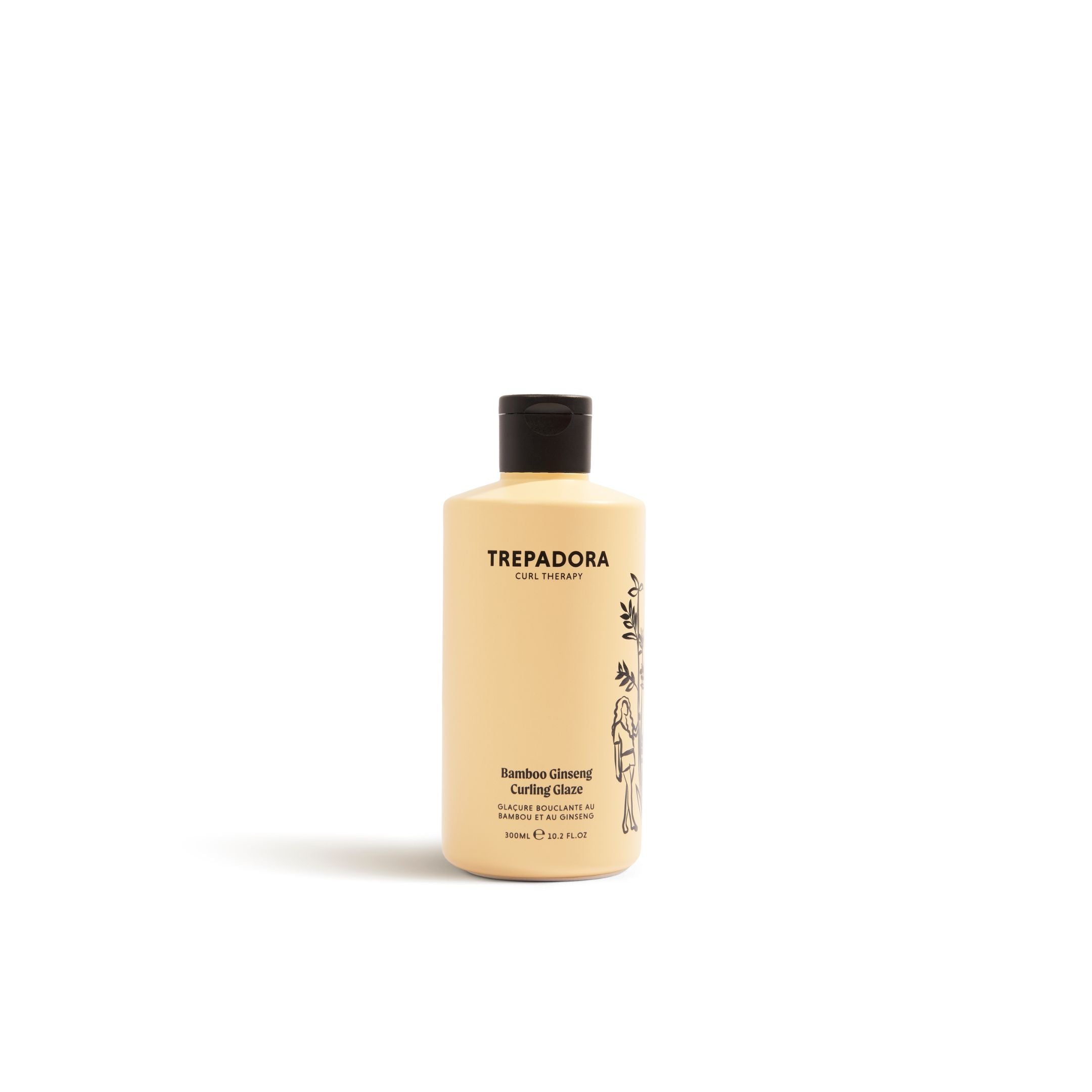 Bamboo Ginseng Curling Glaze 300ml, strong hold gel for curly hair, gel  cast  TREPADORA-US