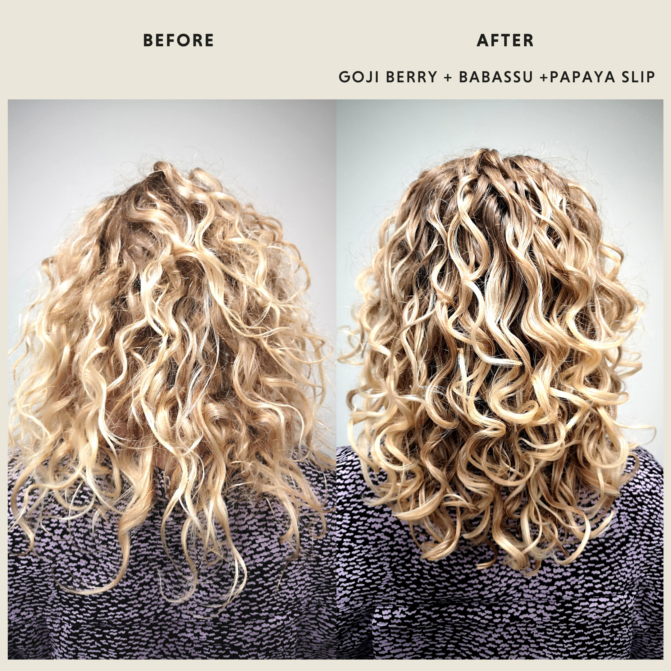 Goji Berry Mint Reviving Hair Rinse 300ml, curly hair cleanser